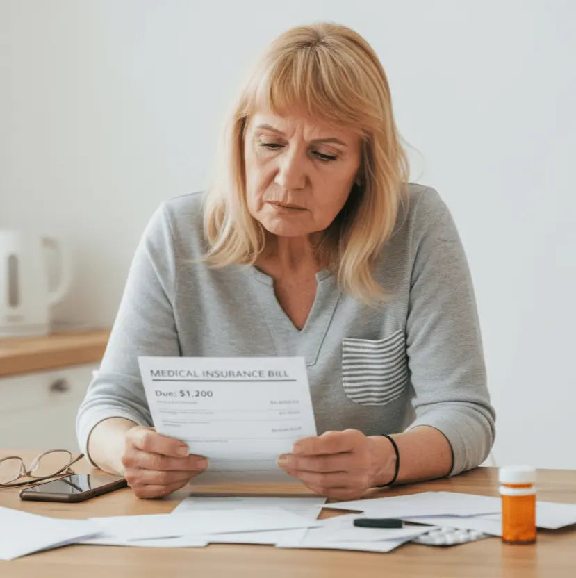 Woman using Halsten Stride hip therapy device comfortably at home